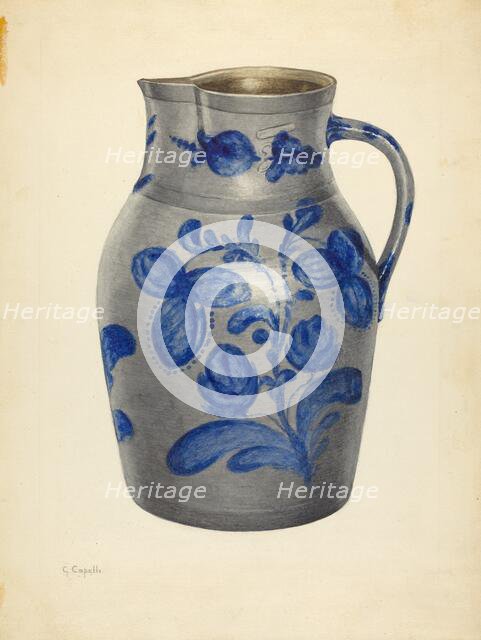 Pitcher, c. 1940. Creator: Giacinto Capelli.