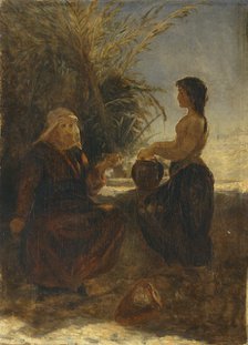 'Christ and the woman of Samaria', 1854-1915. Artist: Thomas Henry Thomas