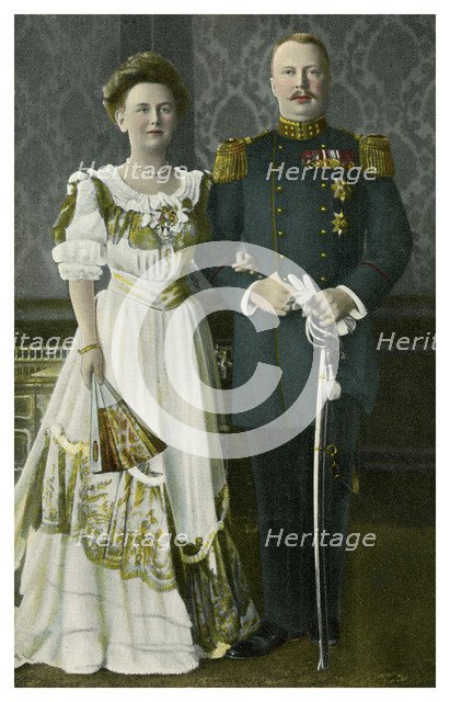 Queen Wilhelmina and Prince Henry of the Netherlands, c1900s-c1910s(?). Artist: Unknown