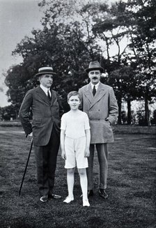 Henry Solomon Wellcome, Henry Mounteney Wellcome and the latter's tutor GS  Farnfield. Creator: Unknown.