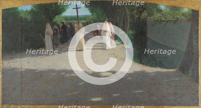 The procession, 1893-1895. Creator: Pellizza da Volpedo, Giuseppe (1868-1907).