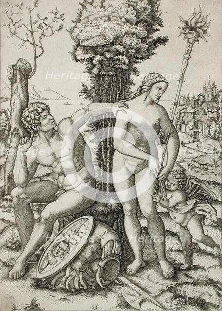 Mars, Venus and Cupid, 1508. Creator: Marcantonio Raimondi.