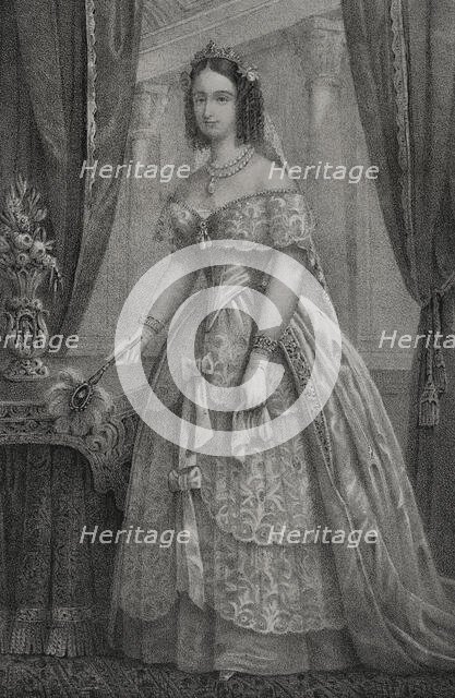 Maria Antonia of the Two Sicilies, (1814-1898), Grand Duchess consort of Tuscany (1833-1859), 1852.  Creator: Julio Donón.