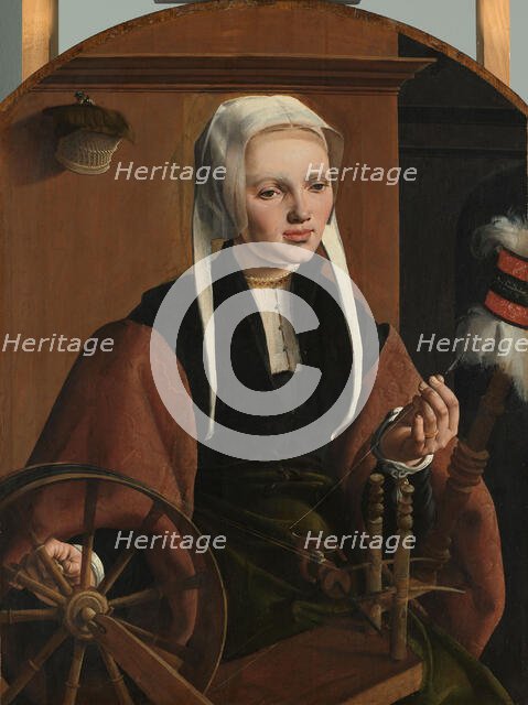 Portrait of a Woman, possibly Anne Codde, 1529. Creator: Maerten van Heemskerck.