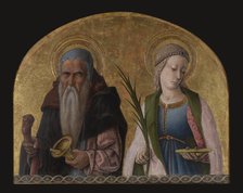 Saints Antony the Hermit and Lucy-From Porto San Giorgio Altarpiece, c1470. Creator: Carlo Crivelli.