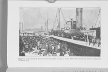 Departure of colored emigrants for Liberia, 1890-1899. Creator: Unknown.