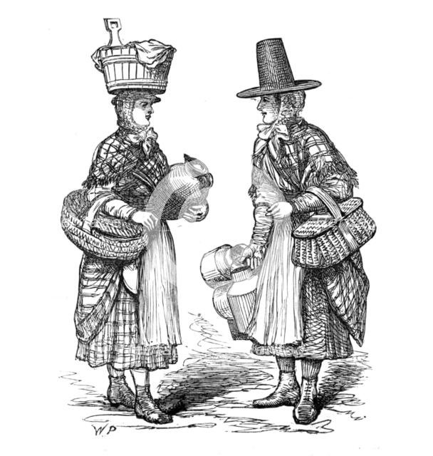 The Royal Visit to Swansea: Swansea market women, 1881. Creator: Unknown.