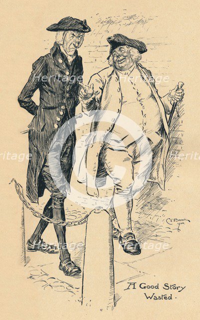 'A Good Story Wasted', c1900. Artist: Charles Edmund Brock.