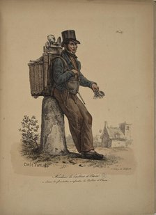 Tin spoons seller. From the Series "Cris de Paris" (The Cries of Paris), 1815. Creator: Vernet, Carle (1758-1836).