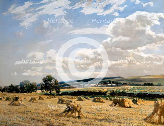 Leading - East Linton, 1905. Creator: Robert Noble.