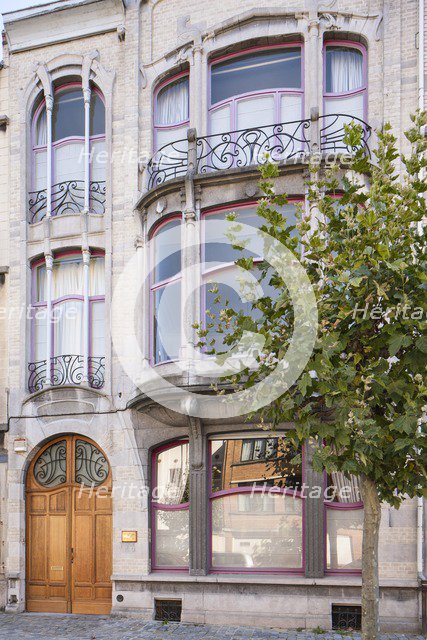 Maison-Atelier Delcorde, 40 & 44 Avenue Sleeckx, (1913), c2014-2017. Artist: Alan John Ainsworth.