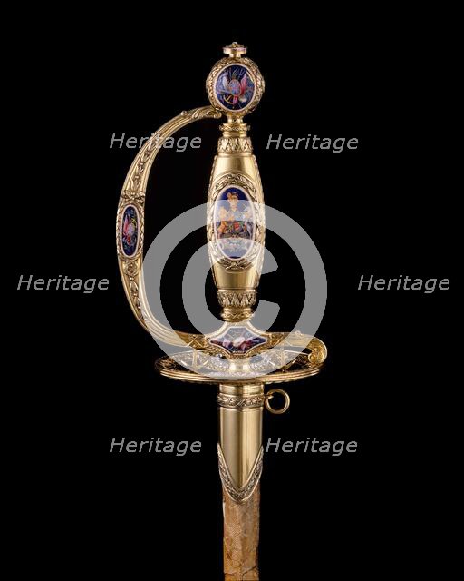 Presentation Smallsword with Scabbard, British, London, hallmarked for 1797-98. Creator: James Morisset.