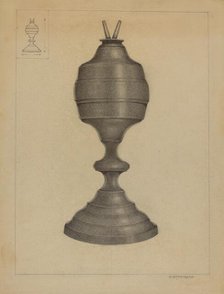 Lamp, c. 1936. Creator: A. Zaidenberg.