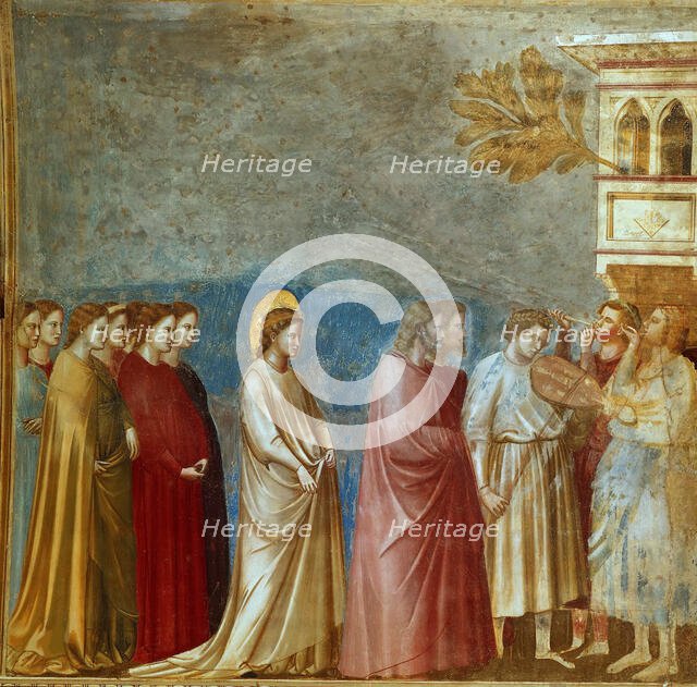 Wedding Procession (From the cycles of The Life of the Blessed Virgin Mary), 1304-1306. Creator: Giotto di Bondone (1266-1377).