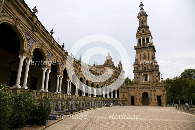 Plaza de Espana, Seville, Andalusia, Spain, 2007. Artist: Samuel Magal