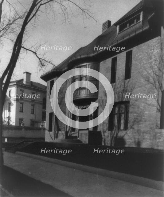 Whittemore House, Washington, D.C. - exterior showing main entrance, c1900. Creator: Frances Benjamin Johnston.