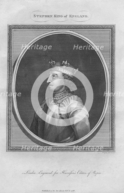 Stephen, King of England, 1788.  Artist: Anon.