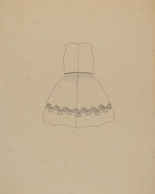 Child's Dress, c. 1937. Creator: Mae A. Clarke.