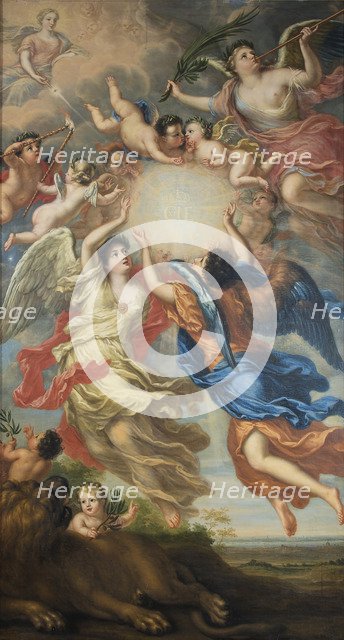 Allegory of Charles XI of Sweden (1655-1697) and Ulrika Eleonora of Denmark (1656-1693), 1692.