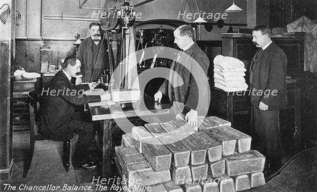 The Chancellor Balance, the Royal Mint, Tower Hill, London, early 20th century. Artist: Unknown