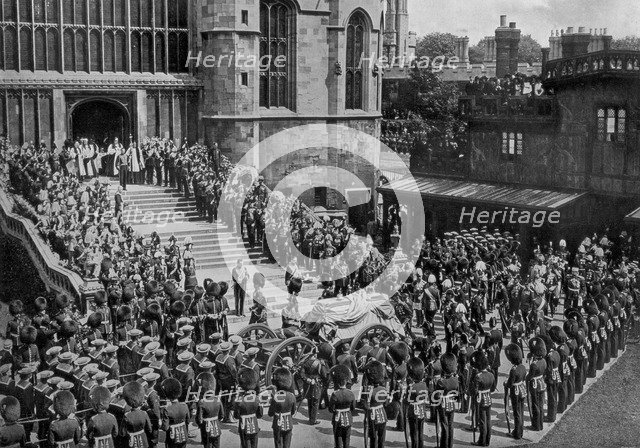 The funeral of King Edward VII, Windsor, Berkshire, 1910.Artist: Swain