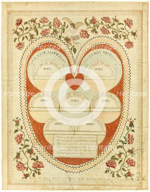 A Genealogical Family Piece, 1811. Creator: Lydia Smith.