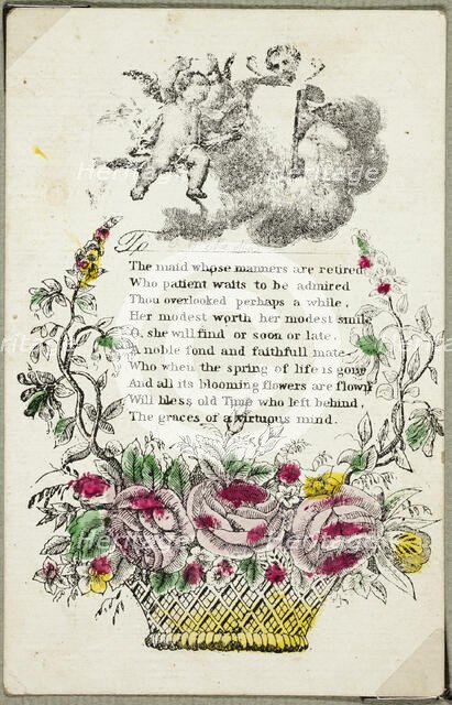 The Maid Whose Manners are Retired (valentine), n.d. Creator: Unknown.