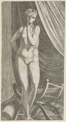 Standing Nude Woman, 1540-56. Creator: Leon Davent.