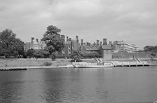 Hampton Court Palace, viewed from the south bank of the River Thames, c1945-c1965. Creator: SW Rawlings.