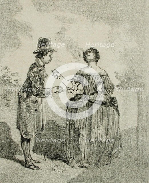 Château des fleurs, 1856. Creator: Félicien Rops.