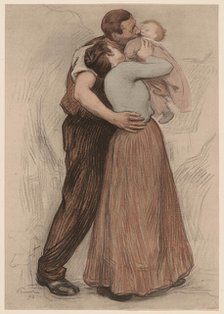 Le Baiser (The Kiss), 1898. Creator: Prouvé, Victor (1858-1943).