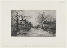 Village Street in Artemare (Ain), 1871. Creator: Adolphe Appian.
