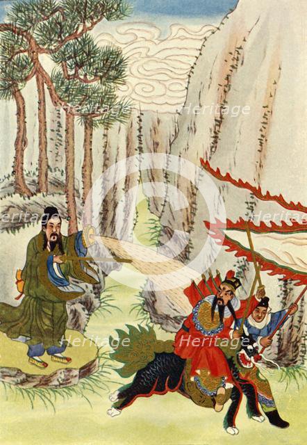 'Chiang Tzu-Ya Defeats Wen Chung', 1922. Creator: Unknown.