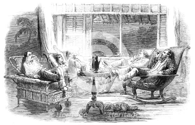 A Postprandial Scene at Manilla, 1857. Creator: Unknown.