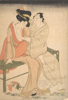A Pair of Lovers, 1795. Creator: Kitagawa Utamaro.