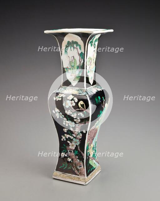 Black Hawthorne vase, 1662-1722. Creator: Unknown.
