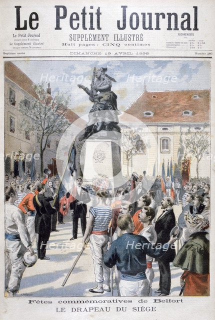 Commemoration of the Siege of Belfort, 1896. Creator: F Meaulle.