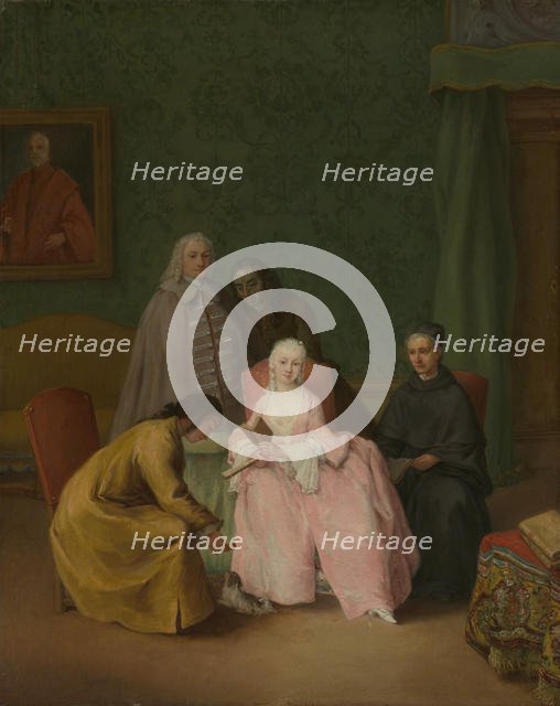 The Visit, 1746. Creator: Pietro Longhi.