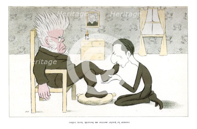 'Henrik Ibsen, Receiving Mr William Archer in Audience', 1904.Artist: Max Beerbohm