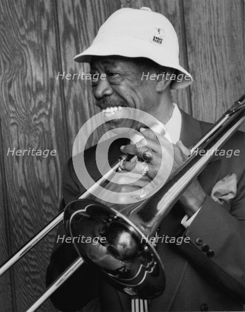 Portrait of Al Grey, ca. 1980s. Creator: William Paul Gottlieb.