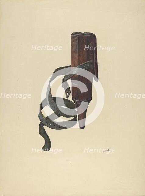 Zoar Whetstone Case, c. 1937. Creator: Jerry Guinta.