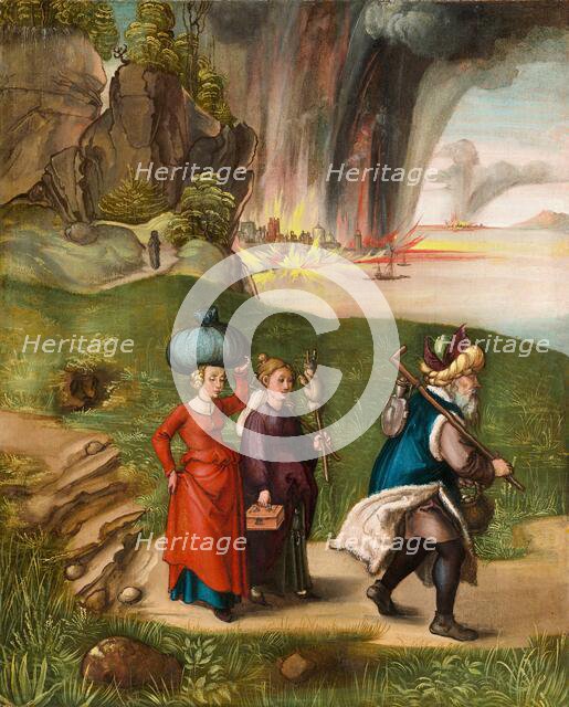 Lot and His Daughters [reverse], c. 1496/1499. Creator: Albrecht Durer.