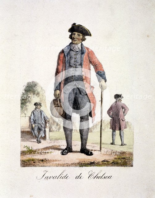 A Chelsea Pensioner , Chelsea, London, c1830.  Artist: Anon