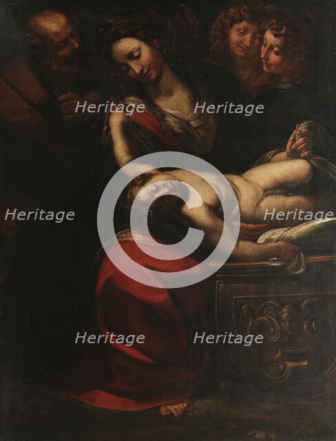 The Holy Family with sleeping Jesus, 1615-1618. Creator: Procaccini, Giulio Cesare (1574-1625).