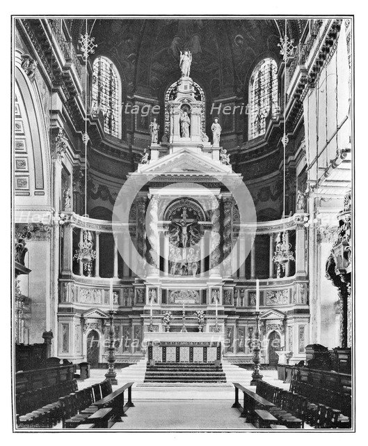 The Reredos in St Paul's Cathedral, 1901. Artist: Unknown