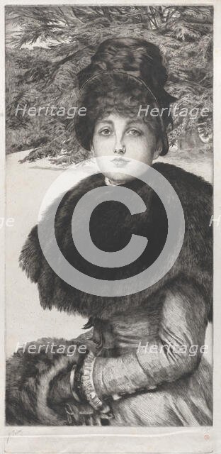 A Winter's Walk, 1880. Creator: James Tissot.