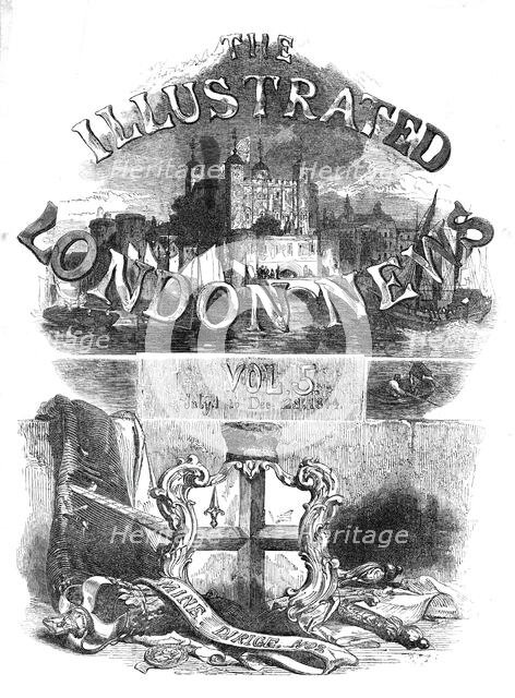 The Illustrated London News, from July 1 to December 28, 1844.  Creator: Unknown.