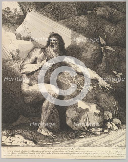 Nebuchadnezzar Recovering His Reason, October 20, 1782. Creator: Robert Blyth.