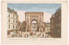 View of Porte Saint-Denis in Paris, 1745-1775. Creators: Francois Blondel, Anon.