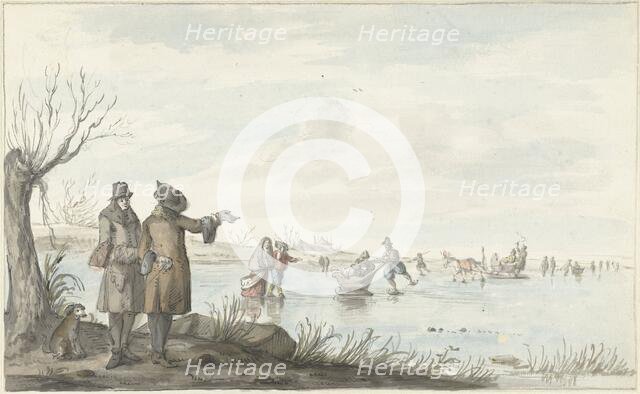 Winter scene, 1661-1693. Creator: Gerrit Grasdorp.